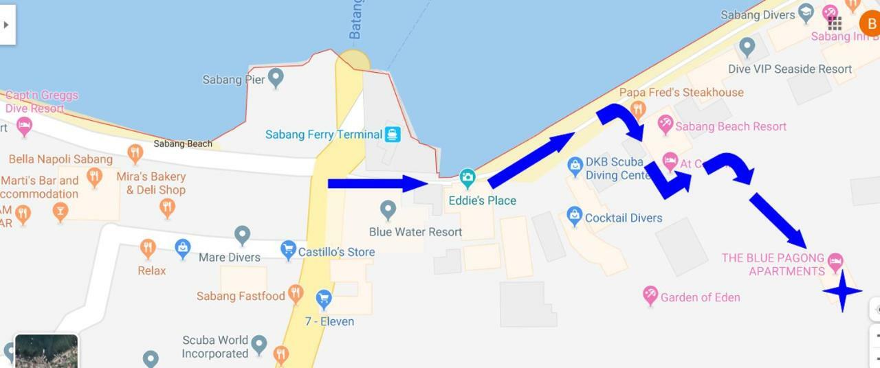 波尔多·格尼拉The Blue Pagong公寓式酒店 外观 照片